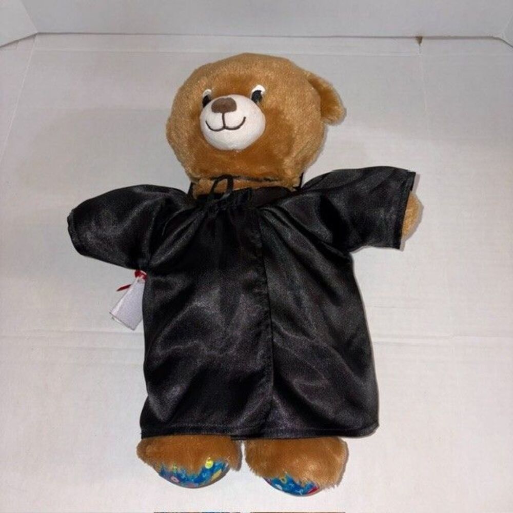 2024 Build A Bear Happy Birthday Brown Teddy Bear Plush Graduation Cap Gown